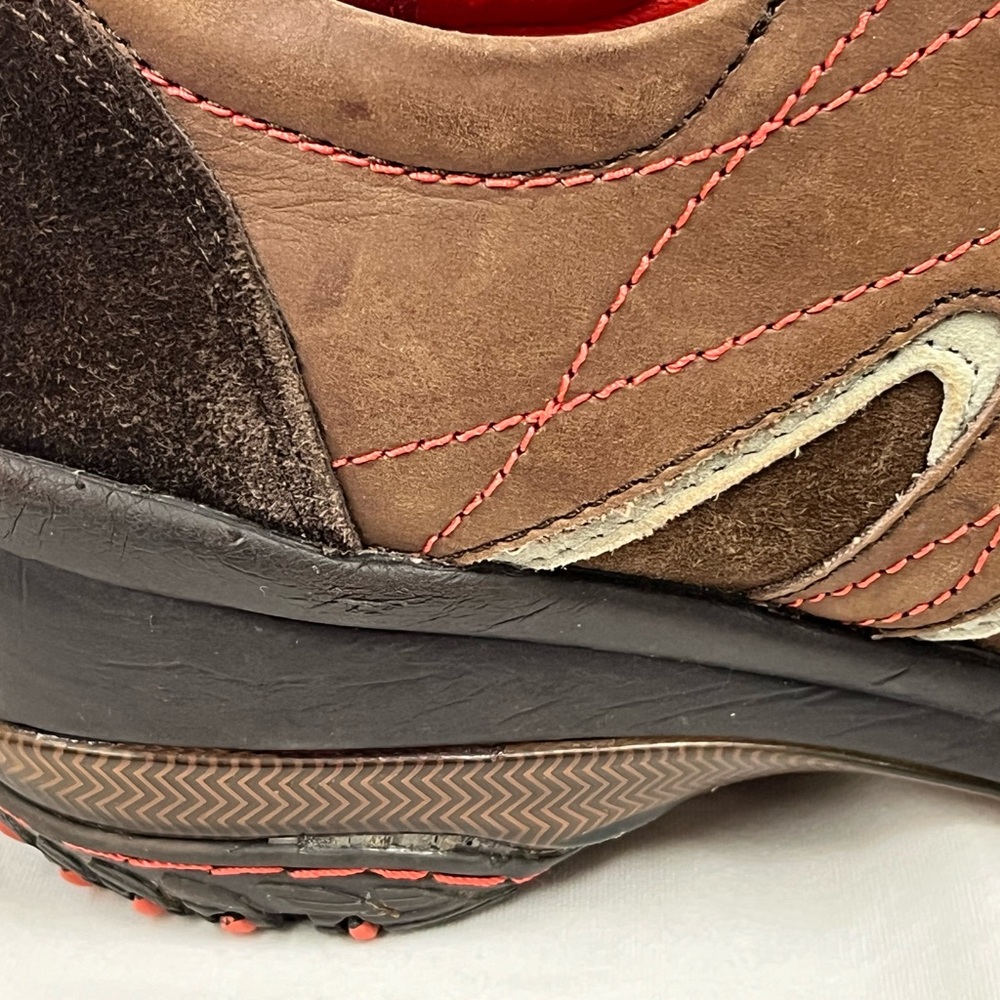 Jambu Women’s Brown & Orange Round Toe Lace Up Hiking Walking Shoes Sneakers 9M - Picture 13 of 16